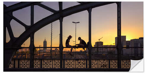 Selvklebende plakat Munich summer nights