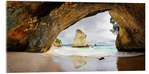 Akryylilasitaulu Cathedral Cove - New Zealand