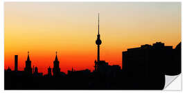 Naklejka na ścianę Berlin skyline silhouette