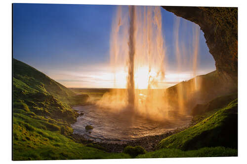 Stampa su alluminio Island ,Seljalandsfoss