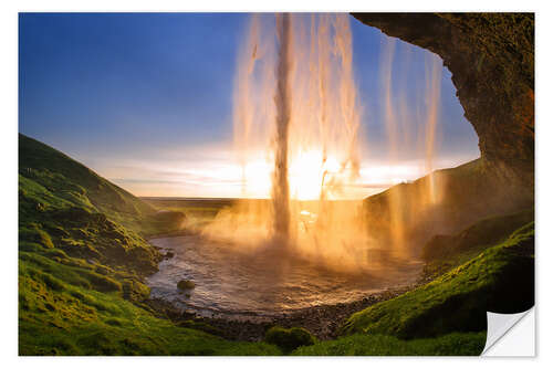 Adesivo murale Island ,Seljalandsfoss