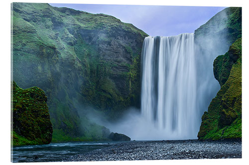 Stampa su vetro acrilico skogafoss