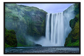 Gerahmter Kunstdruck skogafoss