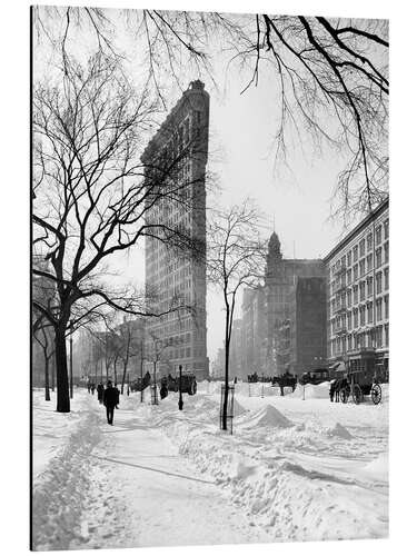 Aluminium print New York, Flatiron snowstorm, 1906