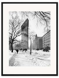 Gerahmter Kunstdruck New York, Winter 1906, Flatiron Building