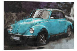 Magnettafel Kleiner blauer Oldtimer