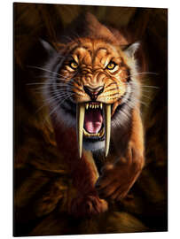 Magnettafel Säbelzahntiger