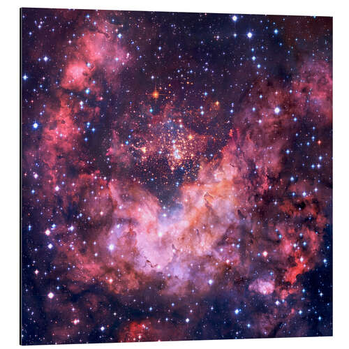 Aluminium print Westerlund 2 star cluster in Carina.