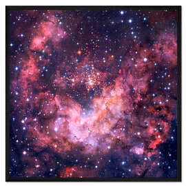 Gerahmter Kunstdruck Westerlund 2 Sternencluster in Carina-Nebel