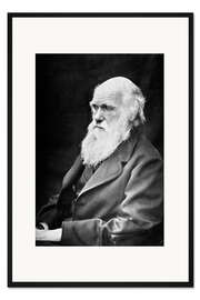 Gerahmter Kunstdruck Charles Darwin