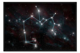 Gerahmter Kunstdruck Sternzeichen des Schützen