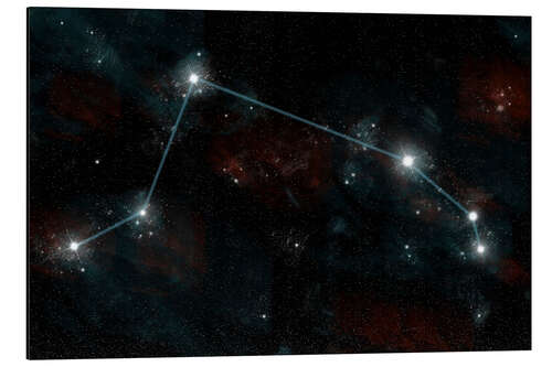 Aluminium print Artist's depiction of the constellation Aries the Ram.