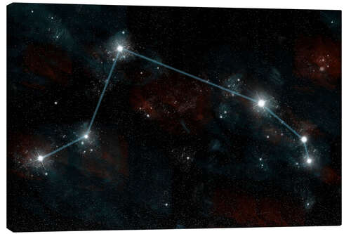 Tableau sur toile Artist's depiction of the constellation Aries the Ram.