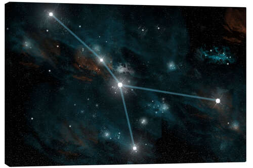 Canvas print An artist's depiction of the constellation Cancer.