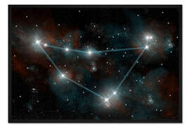 Gerahmter Kunstdruck Das Sternbild Steinbock