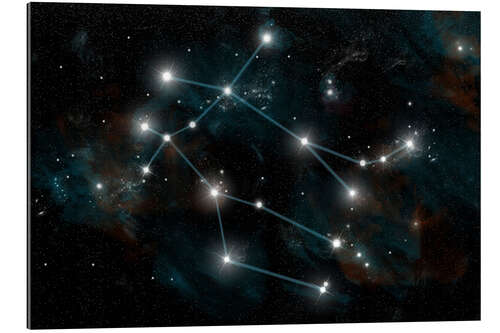 Gallery print Artist's depiction of the constellation Gemini the Twins.