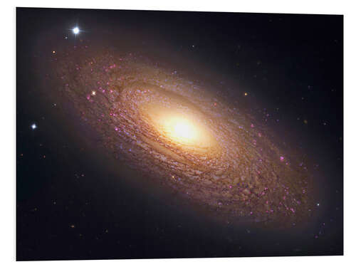 Foam board print NGC 2841, spiral galaxy in Ursa Major.