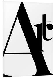 Magnettafel Typografie Art