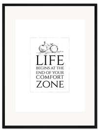 Gerahmter Kunstdruck LIFE BEGINS