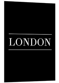 Foam board print LONDON | HORIZONTAL