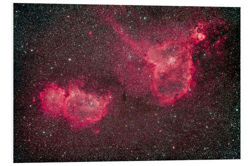 Foam board print The Heart and Soul Nebula