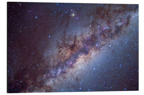 Aluminium print The center of the Milky Way through Sagittarius and Scorpius.