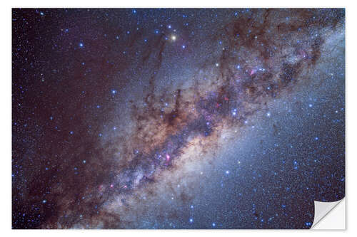 Vinilo para la pared The center of the Milky Way through Sagittarius and Scorpius.