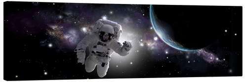 Canvas-taulu Astronaut floating in outer space