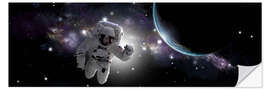 Wandsticker Astronaut schwebt im Weltraum