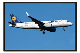 Gerahmter Kunstdruck Lufthansa Airbus A320-200 Sharklet
