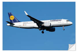 Wandsticker Lufthansa Airbus A320-200 Sharklet