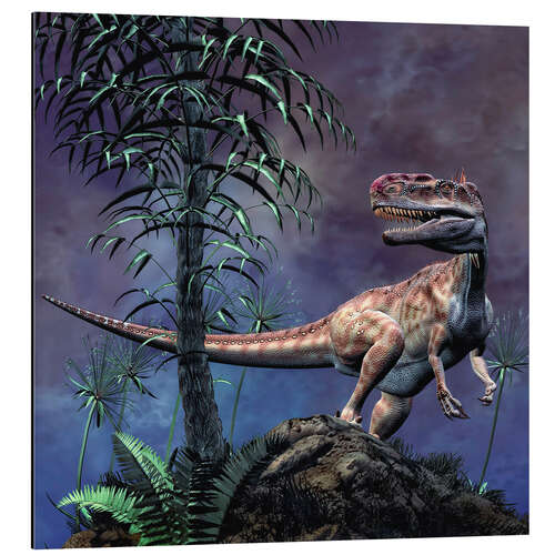 Aluminiumtavla Monolophosaurus was a theropod dinosaur from the Middle Jurassic period.