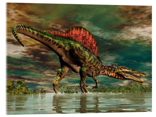 Akrylbilde Spinosaurus from the Cretaceous period