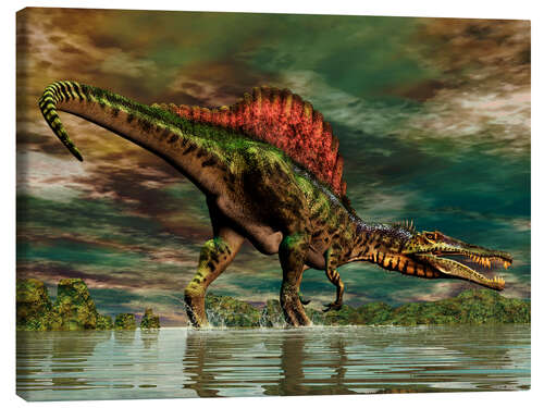 Canvas print Spinosaurus from the Cretaceous period