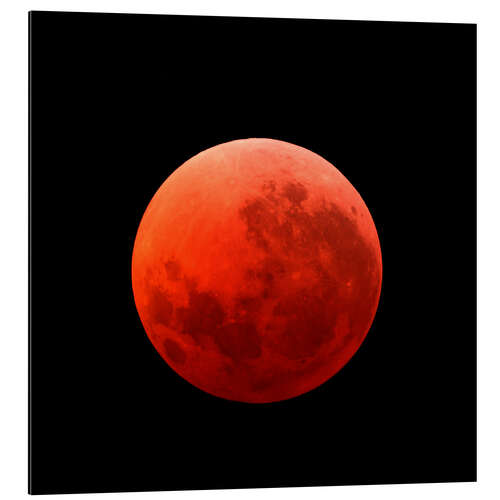 Aluminium print Lunar eclipse on April 15, 2014