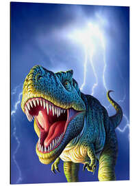 Magnettafel T.Rex im Gewitter