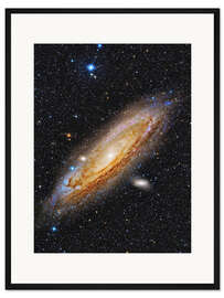 Gerahmter Kunstdruck Messier 31, die Andromeda Galaxie.