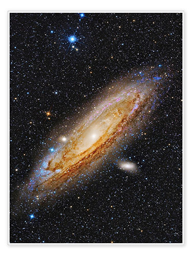Poster Messier 31, the Andromeda Galaxy.