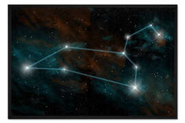 Gerahmter Kunstdruck Das Sternbild Löwe