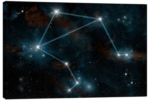 Canvas print Artist's depiction of the constellation Libra the Scales.