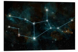 Stampa su alluminio An artist's depiction of the constellation Virgo the Virgin.