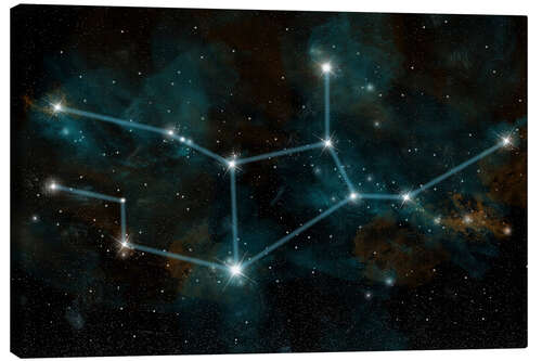 Canvas-taulu An artist's depiction of the constellation Virgo the Virgin.