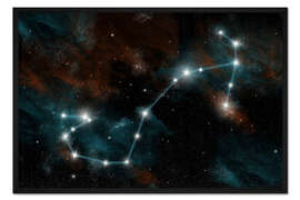 Gerahmter Kunstdruck Das Sternbild Skorpion