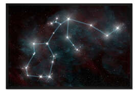 Gerahmter Kunstdruck Das Sternbild Wassermann 