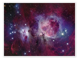 Poster  La nébuleuse d&#039;Orion avec nébuleuse par réflexion NGC 1977 - Roberto Colombari