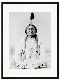 Gerahmter Kunstdruck Sioux-Häuptling Sitting Bull