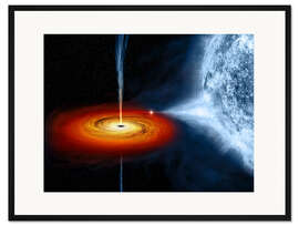 Gerahmter Kunstdruck Cygnus X-1 Systems