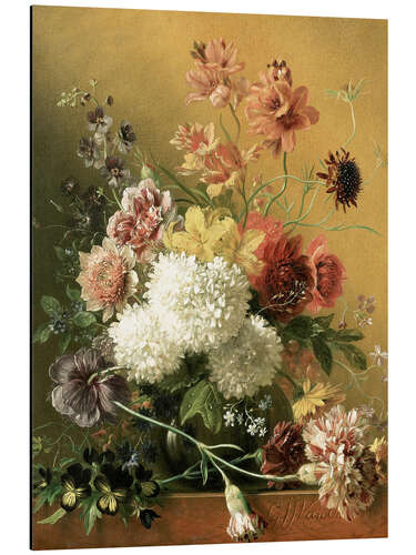 Alubild Still Life with Flowers