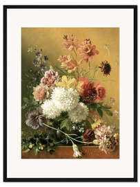 Gerahmter Kunstdruck Still Life with Flowers