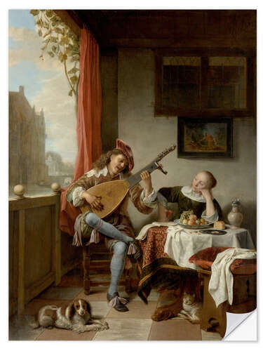 Naklejka na ścianę The Lutenist